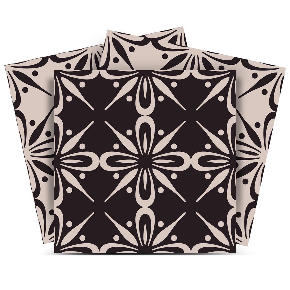 6" x 6" Cream Vinyl Peel And Stick Removable Tiles HomeRoots