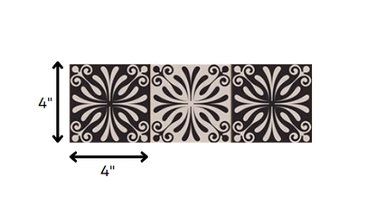 4" X 4" Cinnamon Swirl Peel And Stick Removable Tiles HomeRoots