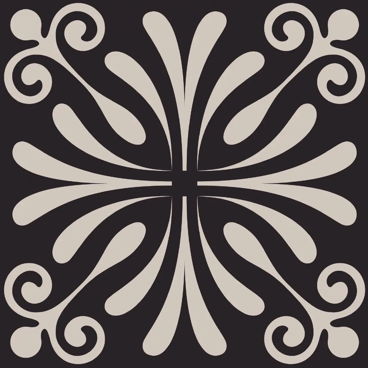 4" X 4" Cinnamon Swirl Peel And Stick Removable Tiles HomeRoots