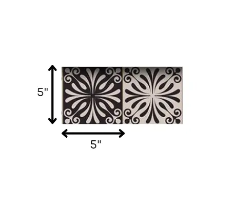 4" X 4" Cinnamon Swirl Peel And Stick Removable Tiles HomeRoots