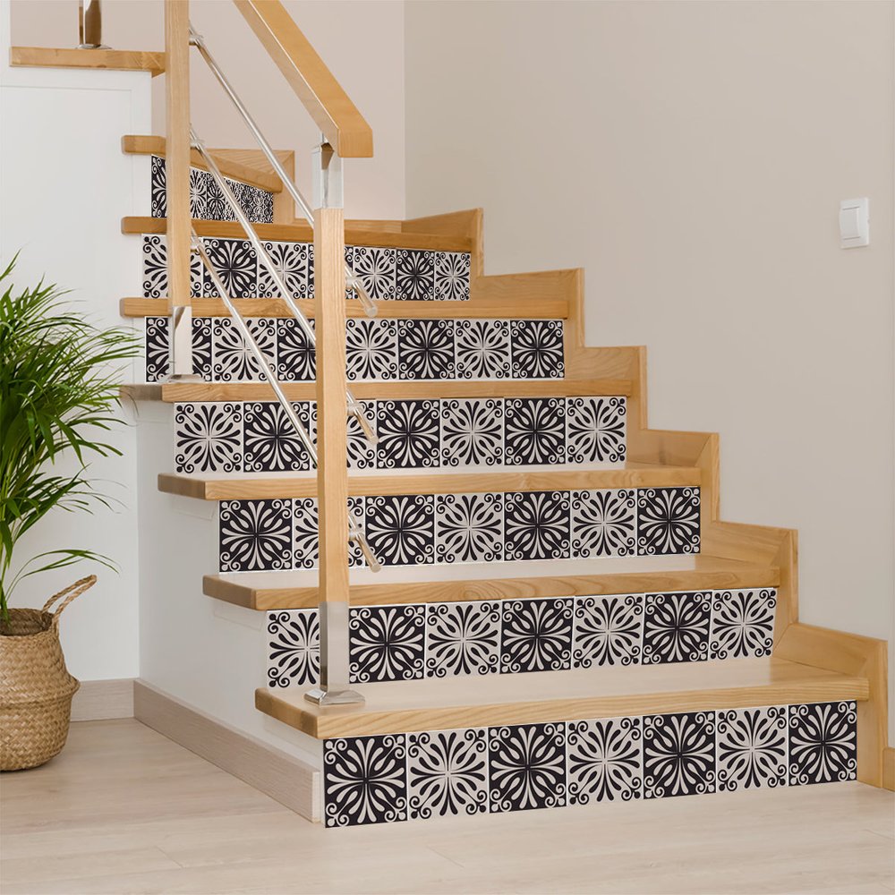 4" X 4" Cinnamon Swirl Peel And Stick Removable Tiles HomeRoots