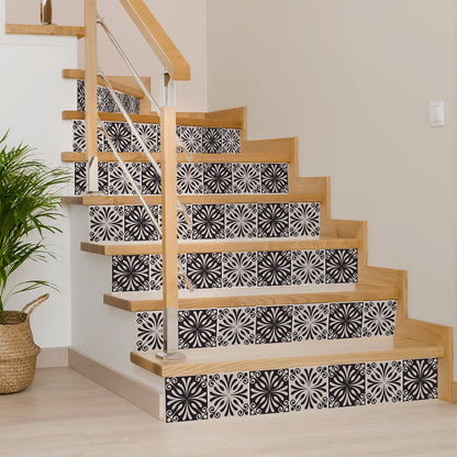 4" X 4" Cinnamon Swirl Peel And Stick Removable Tiles HomeRoots