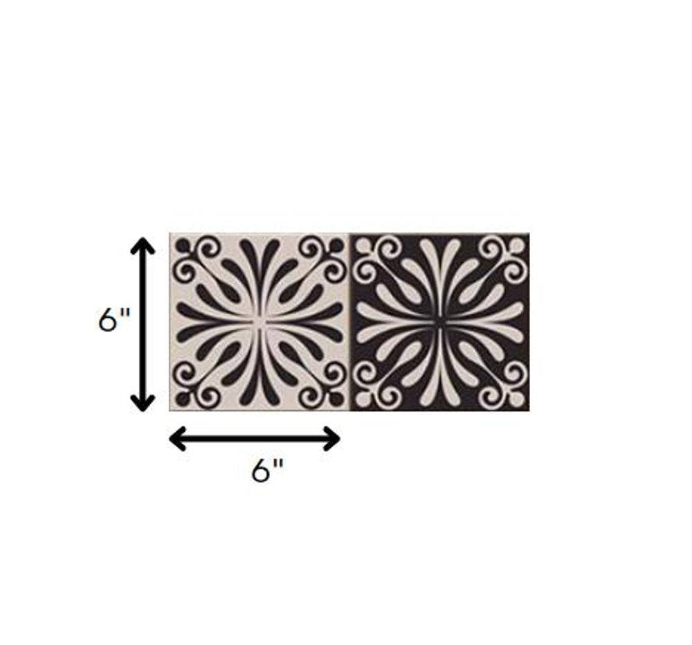 4" X 4" Cinnamon Swirl Peel And Stick Removable Tiles HomeRoots
