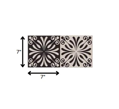4" X 4" Cinnamon Swirl Peel And Stick Removable Tiles HomeRoots