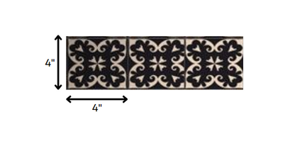 4" X 4" Black Sheep Peel And Stick Removable Tiles HomeRoots