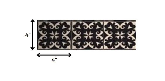 4" X 4" Black Sheep Peel And Stick Removable Tiles HomeRoots