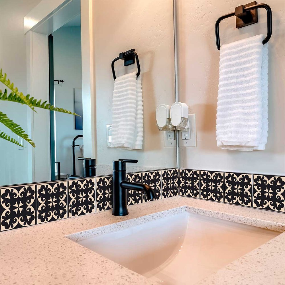 4" X 4" Black Sheep Peel And Stick Removable Tiles HomeRoots