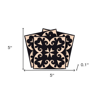 4" X 4" Black Sheep Peel And Stick Removable Tiles HomeRoots