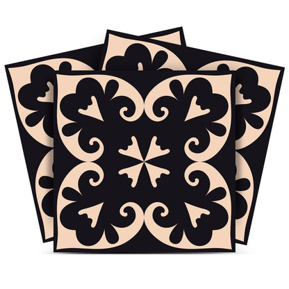 4" X 4" Black Sheep Peel And Stick Removable Tiles HomeRoots