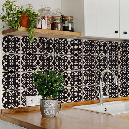 4" X 4" Black Sheep Peel And Stick Removable Tiles HomeRoots