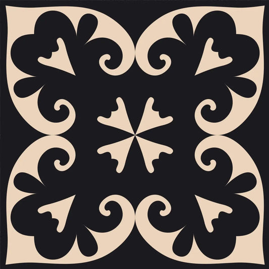 4" X 4" Black Sheep Peel And Stick Removable Tiles HomeRoots