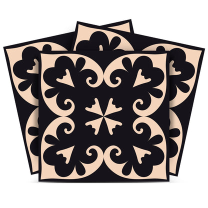 4" X 4" Black Sheep Peel And Stick Removable Tiles HomeRoots