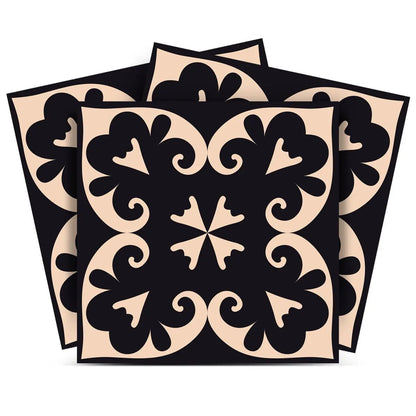 4" X 4" Black Sheep Peel And Stick Removable Tiles HomeRoots