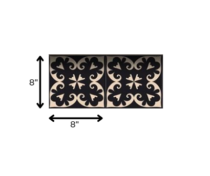 4" X 4" Black Sheep Peel And Stick Removable Tiles HomeRoots