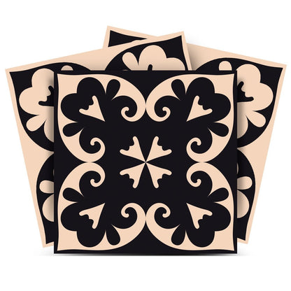 7" x 7" Cream Peel And Stick Removable Tiles HomeRoots
