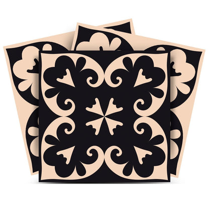 7" x 7" Cream Peel And Stick Removable Tiles HomeRoots