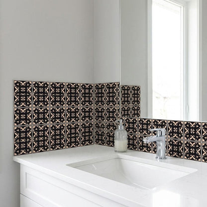 7" x 7" Cream Peel And Stick Removable Tiles HomeRoots