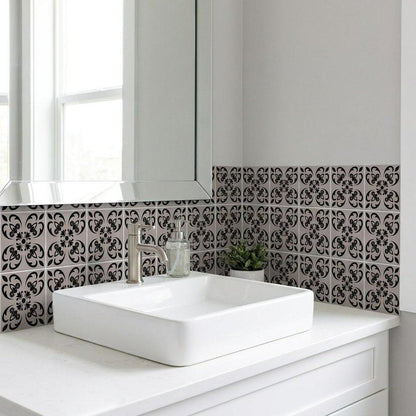 7" x 7" Dark Gray Peel And Stick Removable Tiles HomeRoots