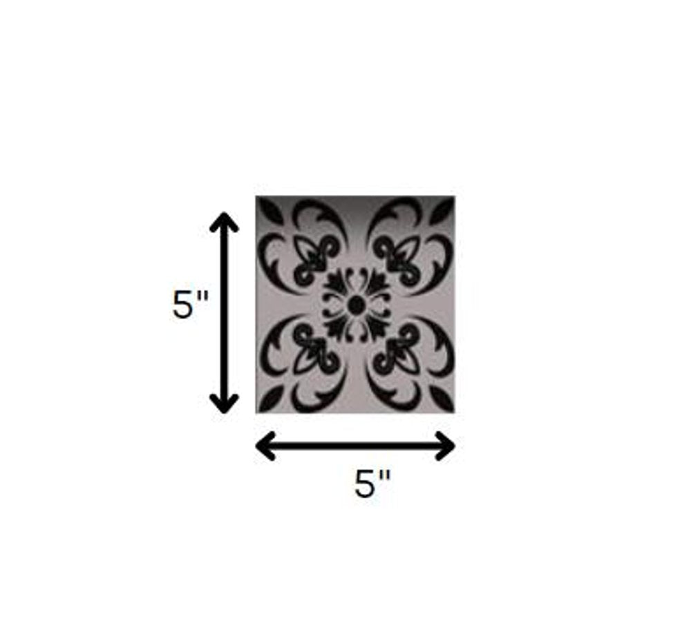 7" x 7" Dark Gray Peel And Stick Removable Tiles HomeRoots