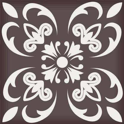 7" X 7" Light Brown And White Mosaic Peel And Stick Removable Tiles HomeRoots