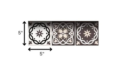 7" X 7" Light Brown And White Mosaic Peel And Stick Removable Tiles HomeRoots