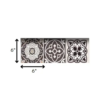 7" X 7" Light Brown And White Mosaic Peel And Stick Removable Tiles HomeRoots