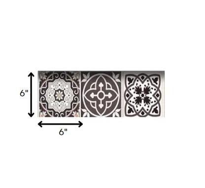 7" X 7" Light Brown And White Mosaic Peel And Stick Removable Tiles HomeRoots