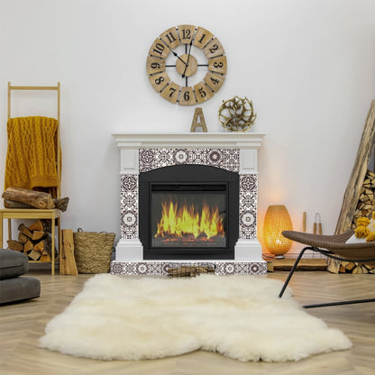 7" X 7" Light Brown And White Mosaic Peel And Stick Removable Tiles HomeRoots