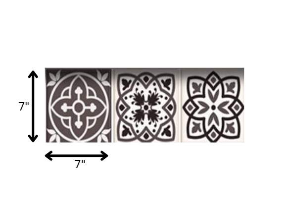 7" X 7" Light Brown And White Mosaic Peel And Stick Removable Tiles HomeRoots