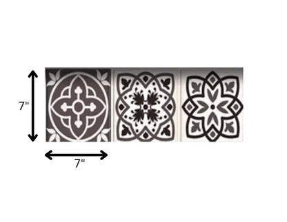 7" X 7" Light Brown And White Mosaic Peel And Stick Removable Tiles HomeRoots