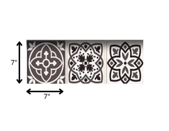 7" X 7" Light Brown And White Mosaic Peel And Stick Removable Tiles HomeRoots