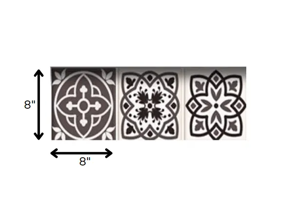 7" X 7" Light Brown And White Mosaic Peel And Stick Removable Tiles HomeRoots