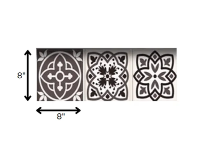 7" X 7" Light Brown And White Mosaic Peel And Stick Removable Tiles HomeRoots