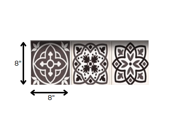 7" X 7" Light Brown And White Mosaic Peel And Stick Removable Tiles HomeRoots