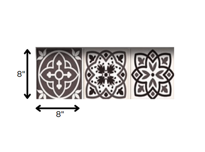 7" X 7" Light Brown And White Mosaic Peel And Stick Removable Tiles HomeRoots