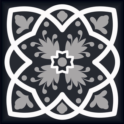 4" X 4" Black White And Tan Peel And Stick Removable Tiles HomeRoots