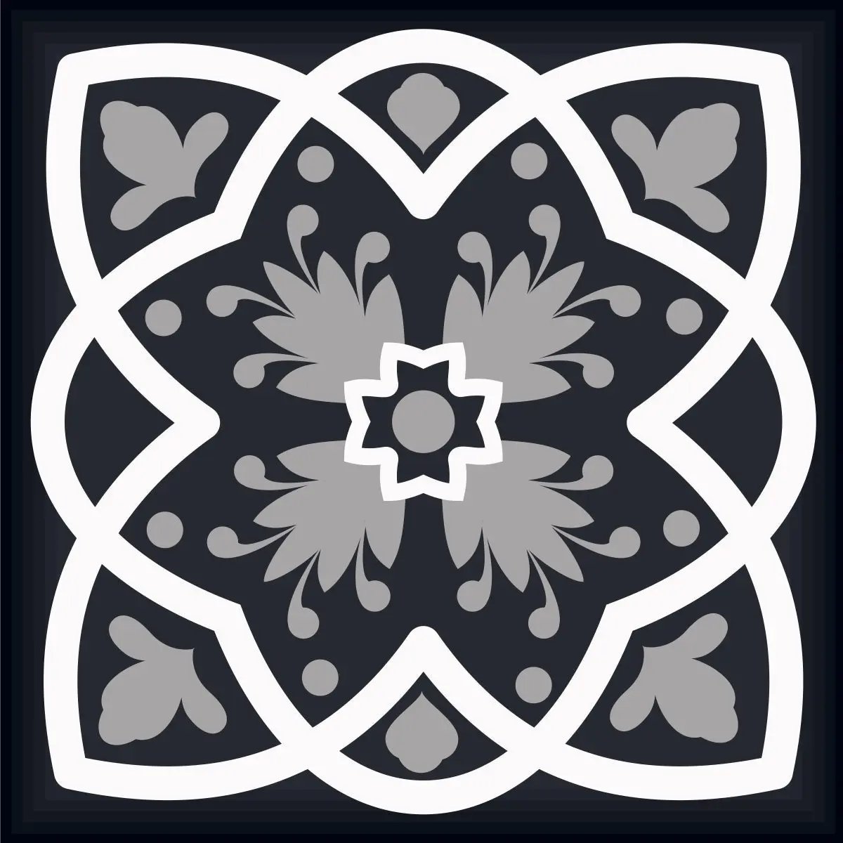 4" X 4" Black White And Tan Peel And Stick Removable Tiles HomeRoots