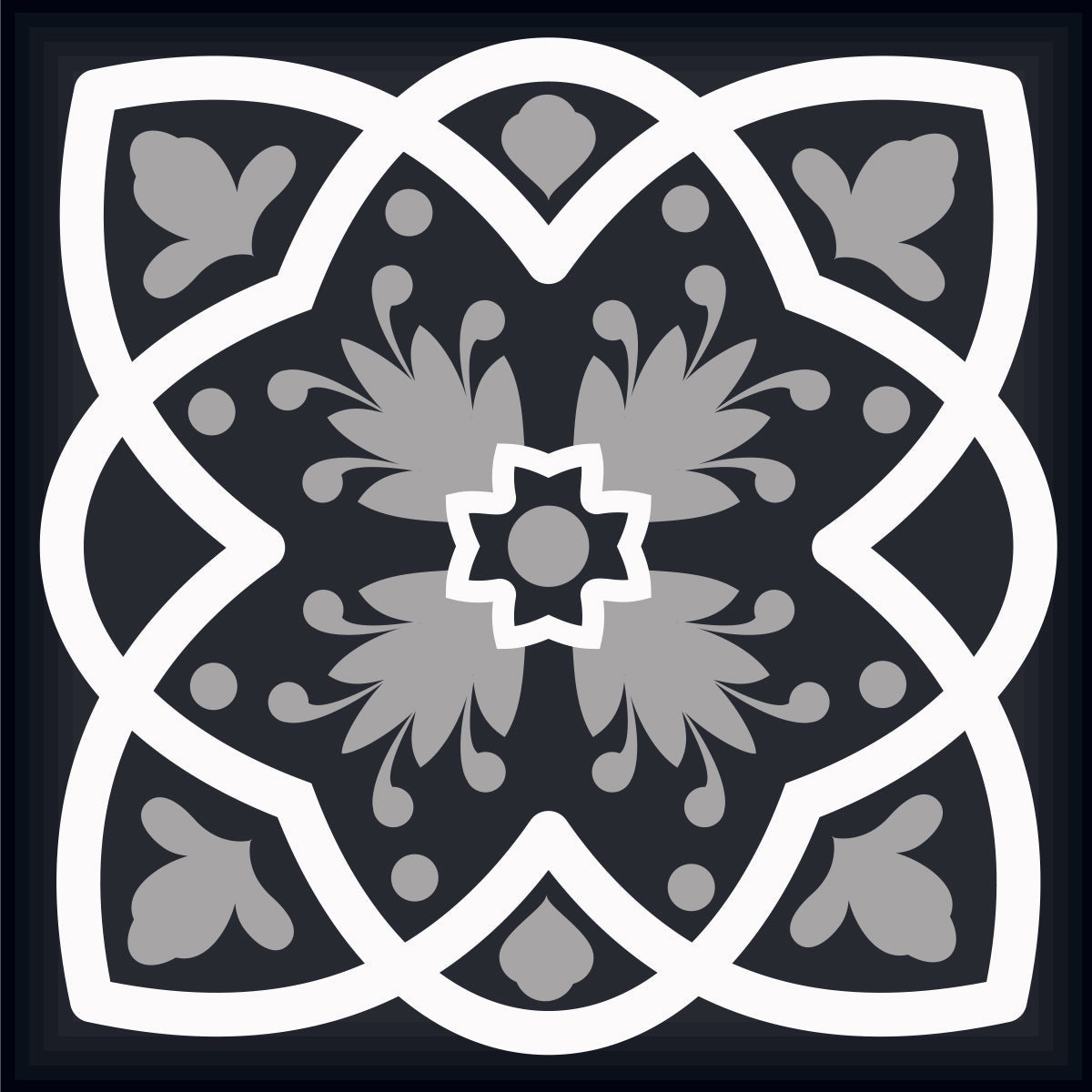 4" X 4" Black White And Tan Peel And Stick Removable Tiles HomeRoots