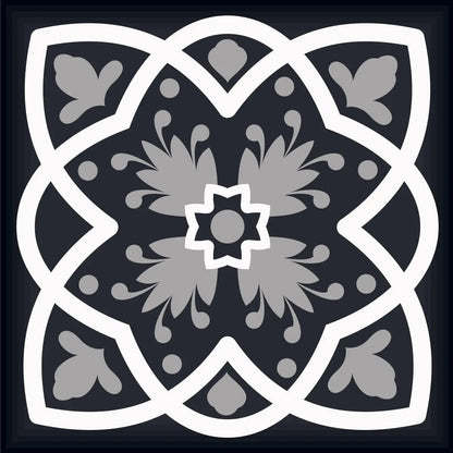 4" X 4" Black White And Tan Peel And Stick Removable Tiles HomeRoots