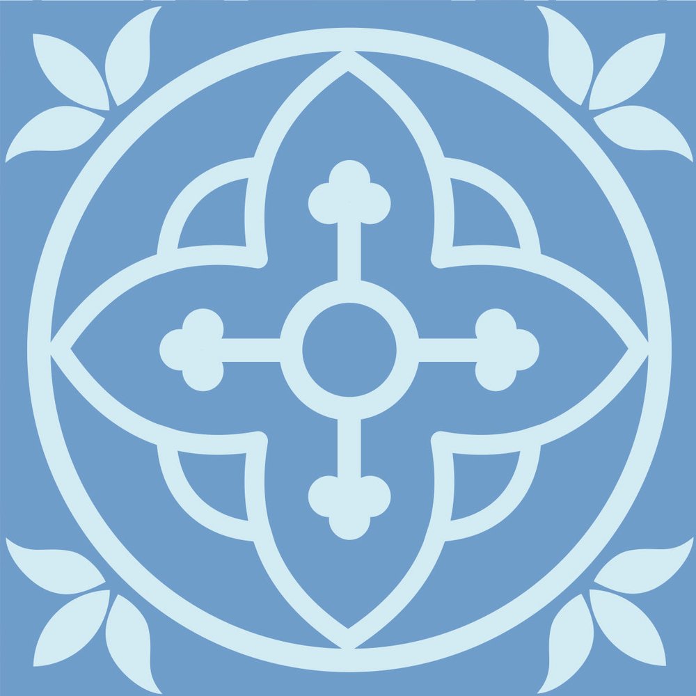 7" X 7" Ocean Blue Mosaic Peel And Stick Removable Tiles HomeRoots