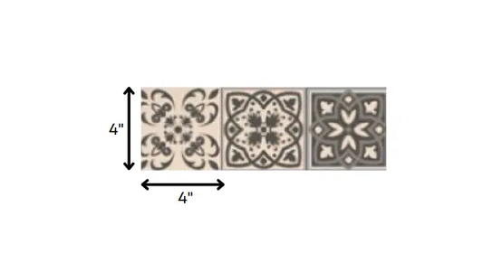 4" X 4" Espresso Brown Mosaic Peel And Stick Removable Tiles HomeRoots