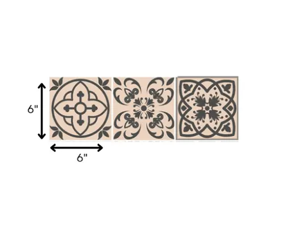 4" X 4" Espresso Brown Mosaic Peel And Stick Removable Tiles HomeRoots