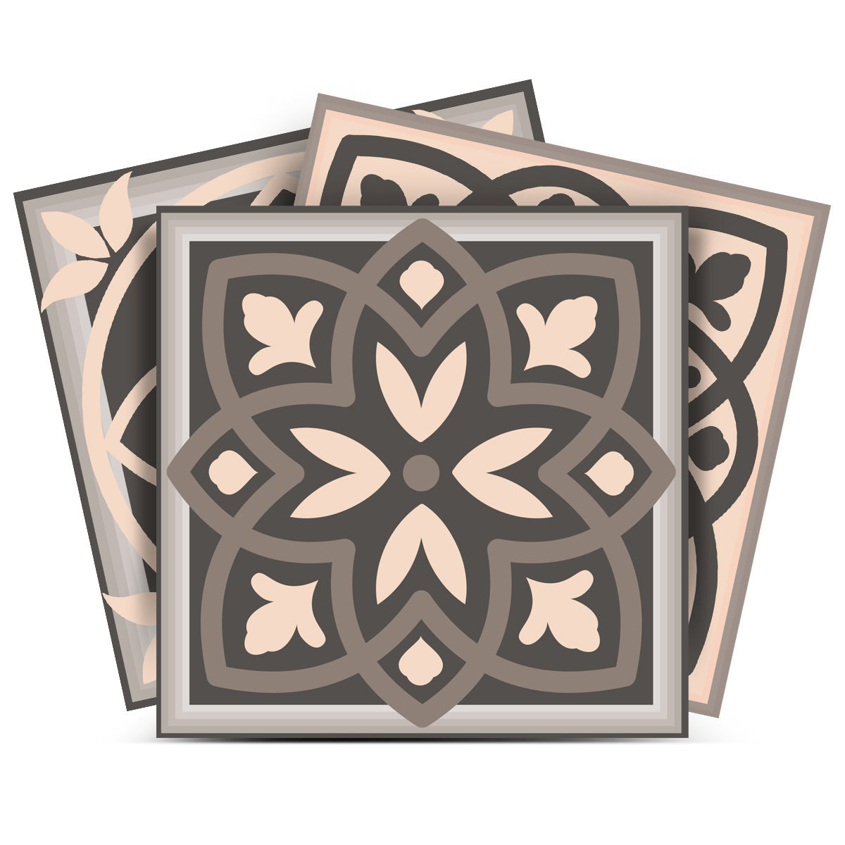 4" X 4" Espresso Brown Mosaic Peel And Stick Removable Tiles HomeRoots