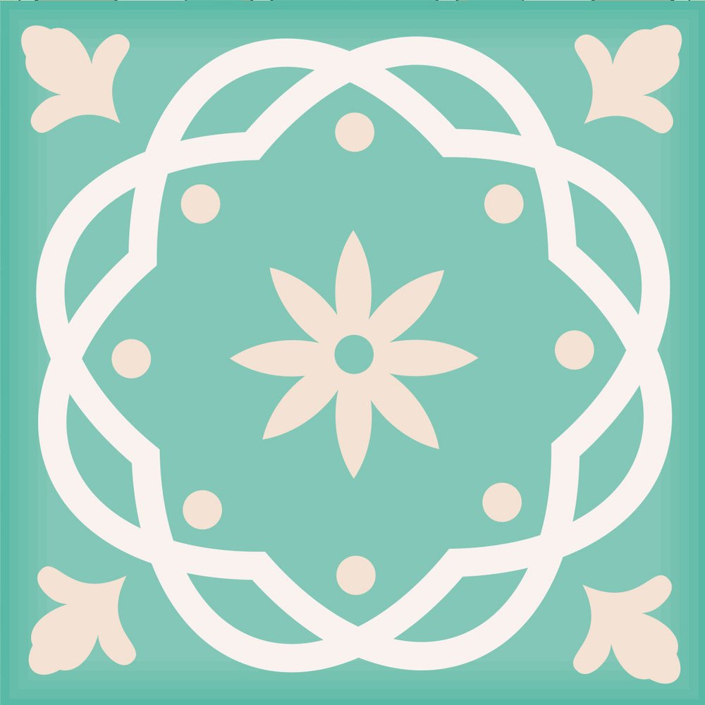 4" X 4" Aquamarine Mosaic Peel And Stick Removable Tiles HomeRoots