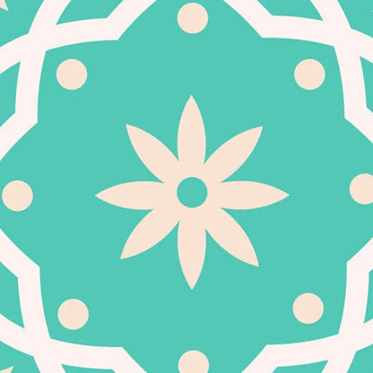 4" X 4" Aquamarine Mosaic Peel And Stick Removable Tiles HomeRoots