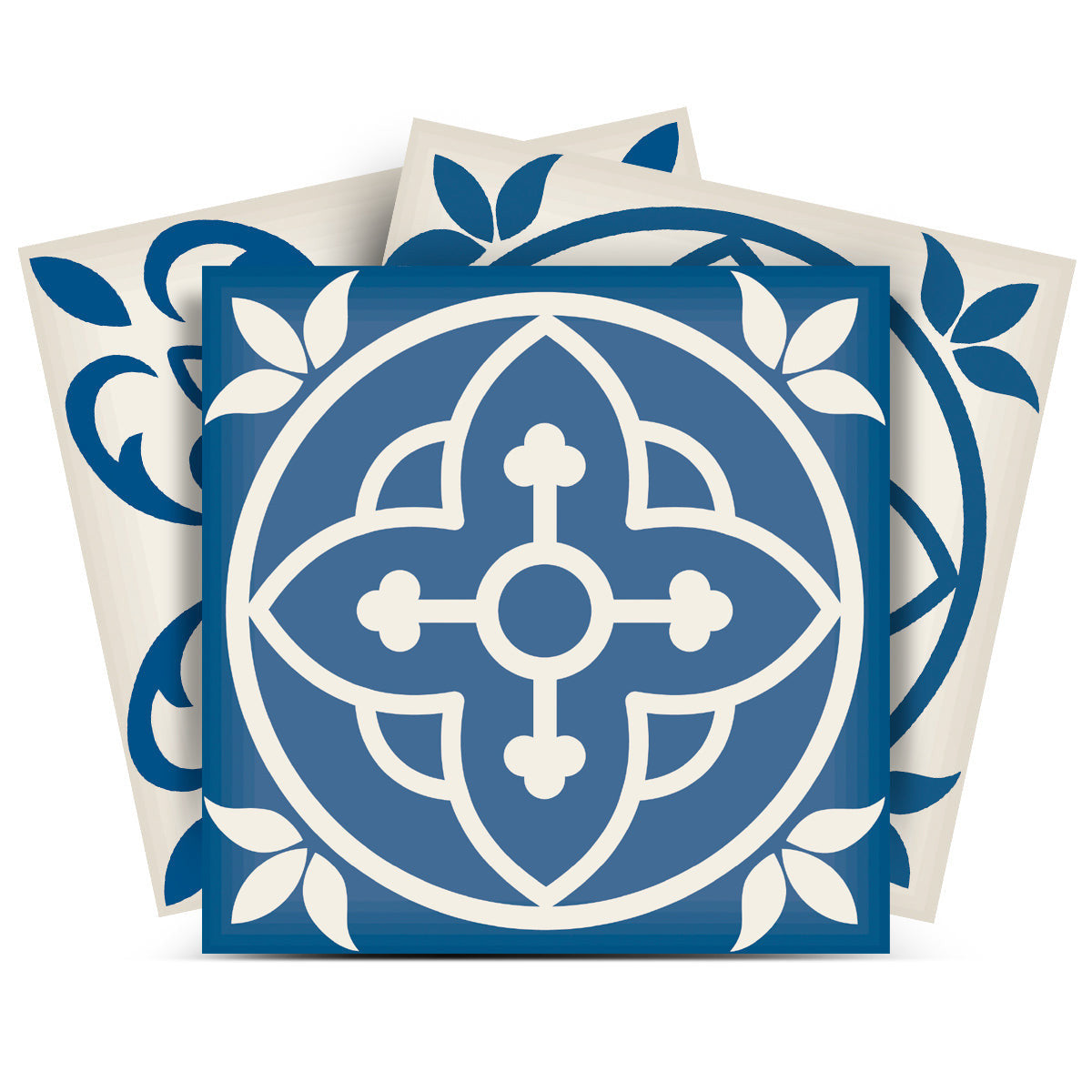 4" X 4" Blue Gray Yellow Pop Peel And Stick Removable Tiles HomeRoots