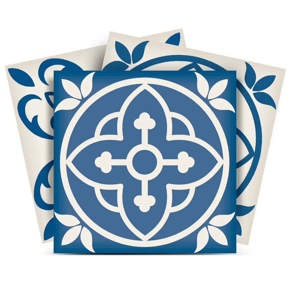 4" X 4" Blue Gray Yellow Pop Peel And Stick Removable Tiles HomeRoots