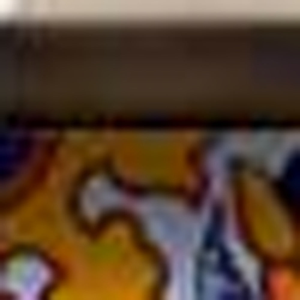 4" X 4" Orange Red And Blue Peel And Stick Removable Tiles HomeRoots