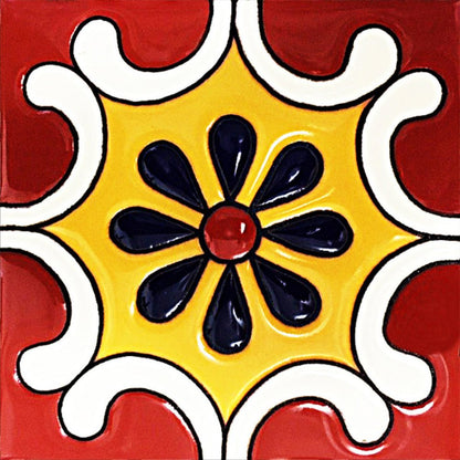 4" X 4" Blue Gray Yellow Pop Peel And Stick Removable Tiles HomeRoots