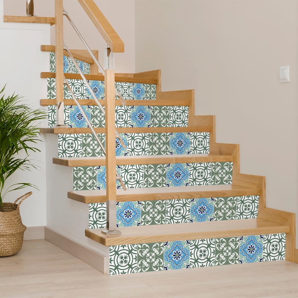 4" x 4" Sage Peel And Stick Removable Tiles HomeRoots